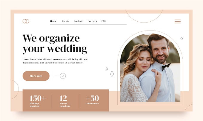 Bestseller - be a wordpress developer to create a wedding website