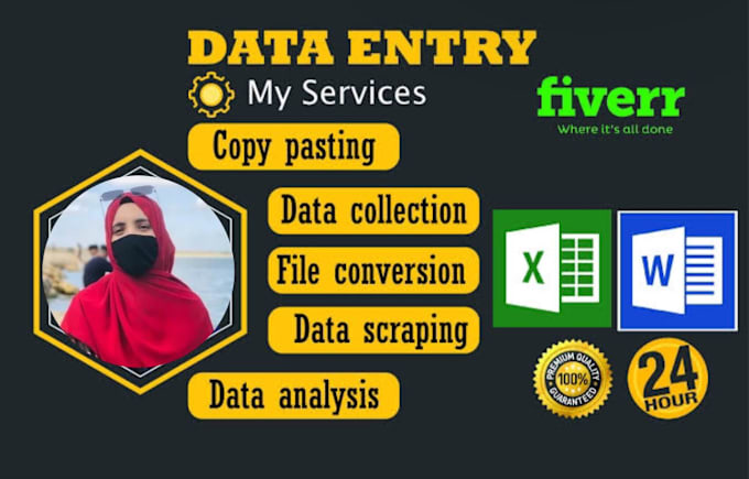 Bestseller - do any type of data entry and website research work