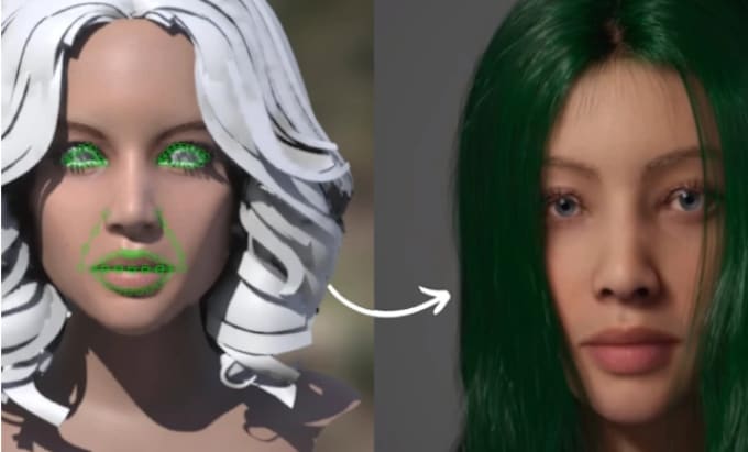 Gig Preview - Realistic meta human character model, 3d head, daz 3d unreal engine game