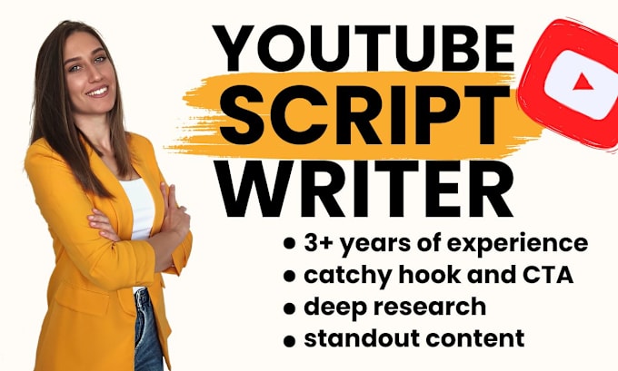 Gig Preview - Do video script writing for your youtube channel