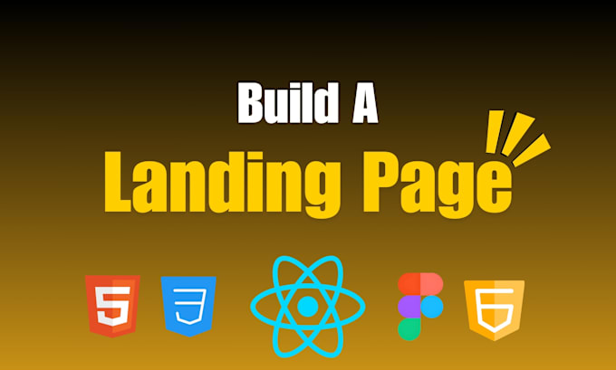 Gig Preview - Build landing page with HTML CSS javascript and react js