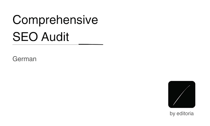 Gig Preview - Expert SEO website audit and consultation for german clients