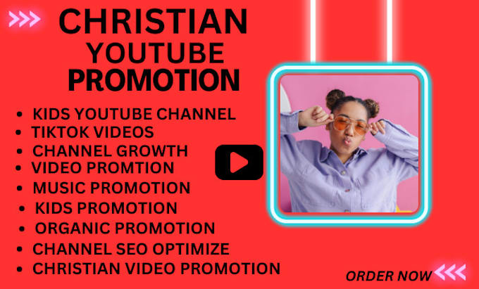 Gig Preview - Do USA organic christian youtube video promotion, channel monetization