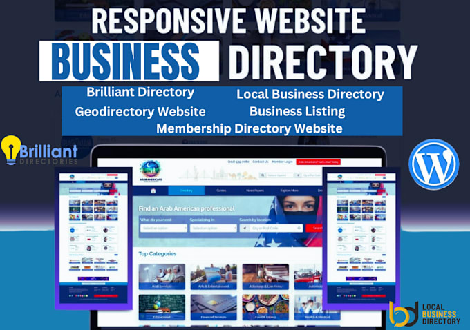 Gig Preview - Create voxel directorist geodirectory brilliant business directory website