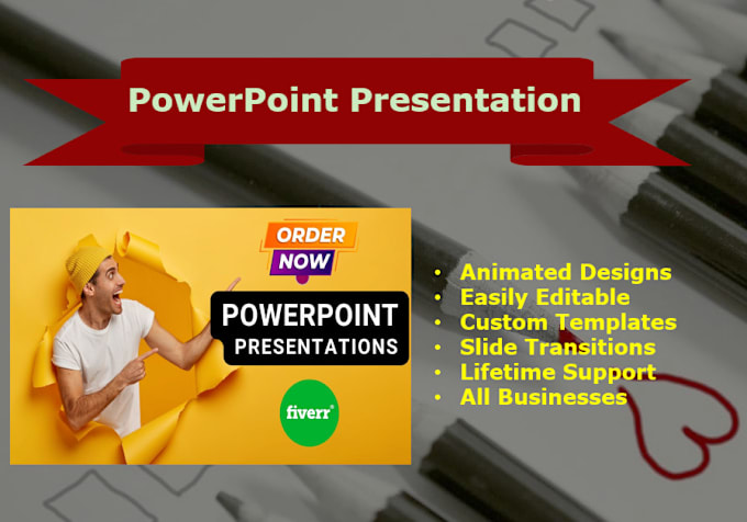 Gig Preview - Design powerpoint presentation slides with animation