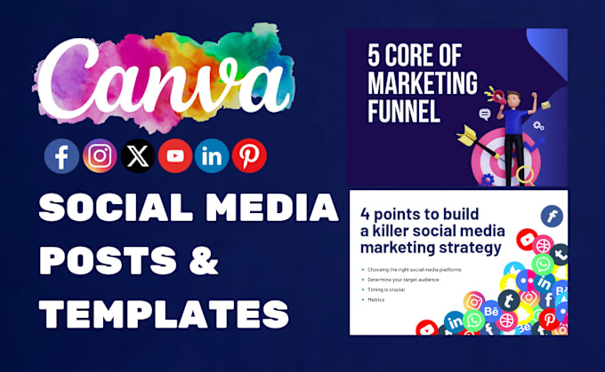 Bestseller - design editable canva templates and social media posts