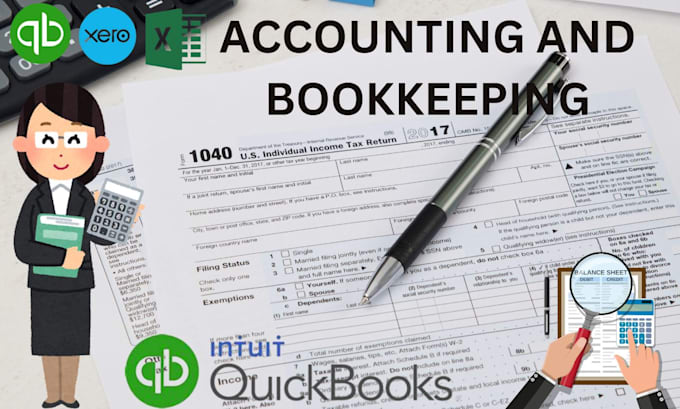 Gig Preview - Set up,catch up and bookkeeping with quickbooks online,xero,wave,