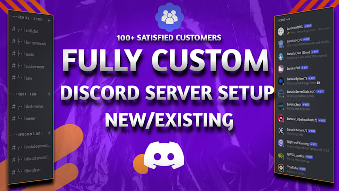 Gig Preview - Setup custom discord server professionally