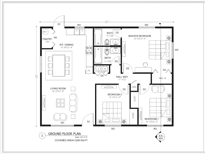 Bestseller - do 2d architectural floor plans sections and elevations in autocad