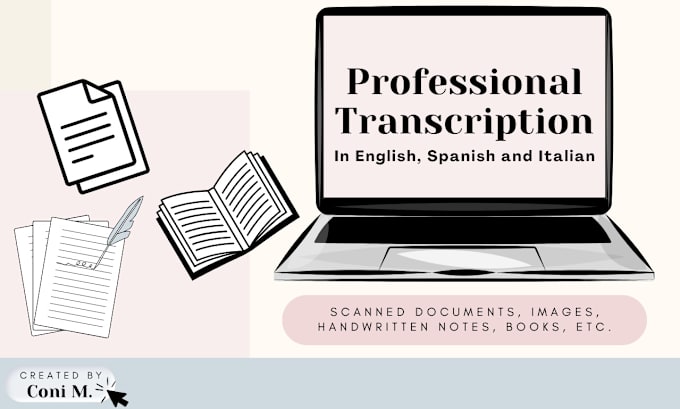 Gig Preview - Transcribe documents, images, pdf and more in 24 hours