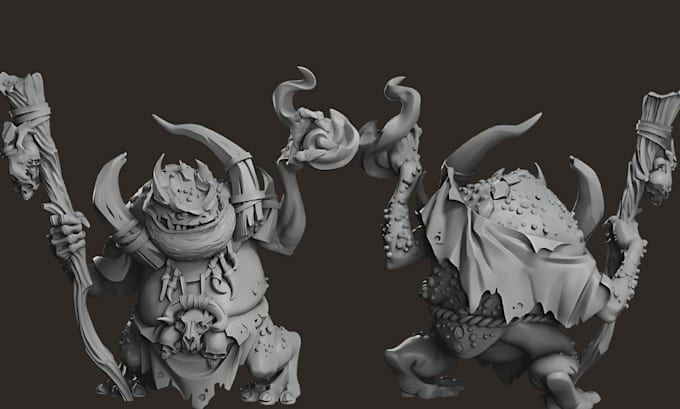 Gig Preview - Create 3d models warhammer d and d or custom miniatures for games or paint