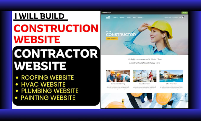 Bestseller - build optimize contractor website roofing website with elementor with yoast seo