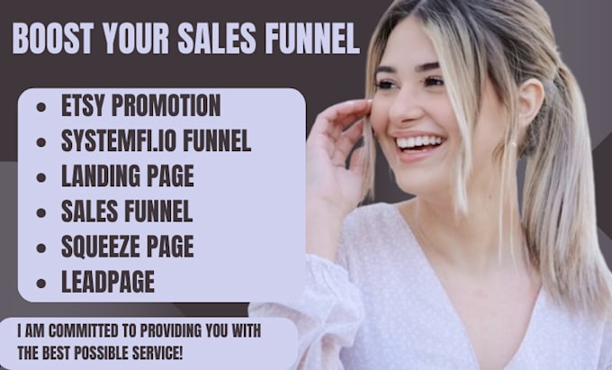 Gig Preview - Build systeme io sales funnel systeme io systeme io funnel, etsy promotion