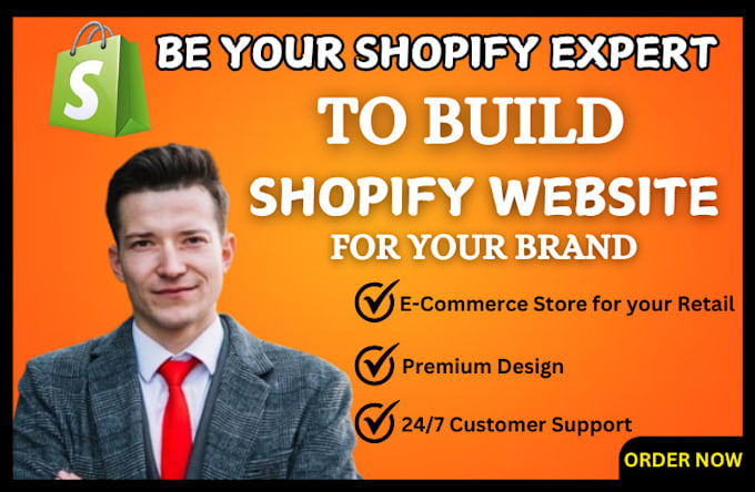 Gig Preview - Be your shopify expert developer to build, set up clone ecommerce website design