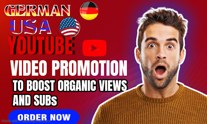 Bestseller - do organic USA, german youtube video promotion for channel growth with good ads