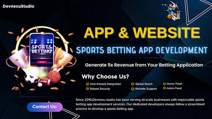 Gig Preview - Develop bet app sport bet app crypto bet app bet website sport fantasy app