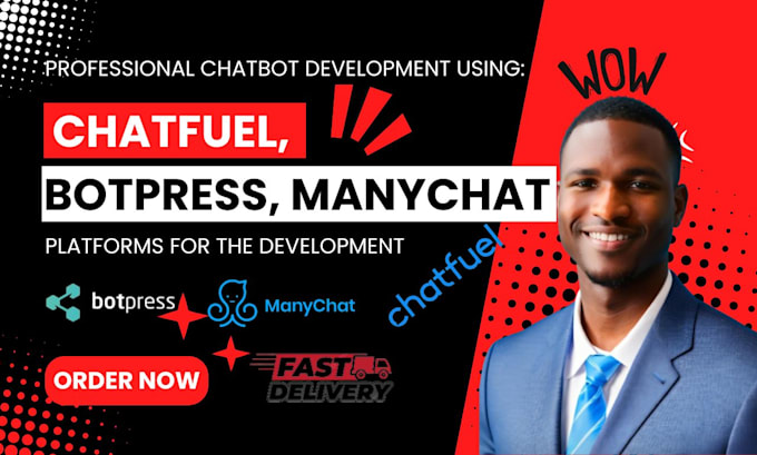 Gig Preview - Botpress, chatfuel, manychat chatbot, ai website chatbot API lead generation bot