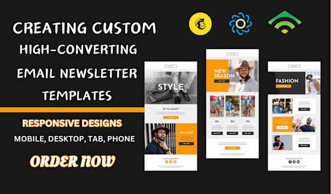 Gig Preview - Design canva figma beehiiv klaviyo mailchimp newsletter template landing page