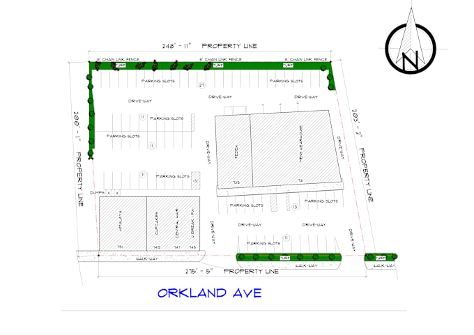 Gig Preview - Design detailed warehouse site plan, layout design for city permit in 16hrs