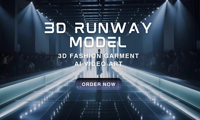 Gig Preview - Create a realistic apparel rendering of fashion collection, ai model on runway