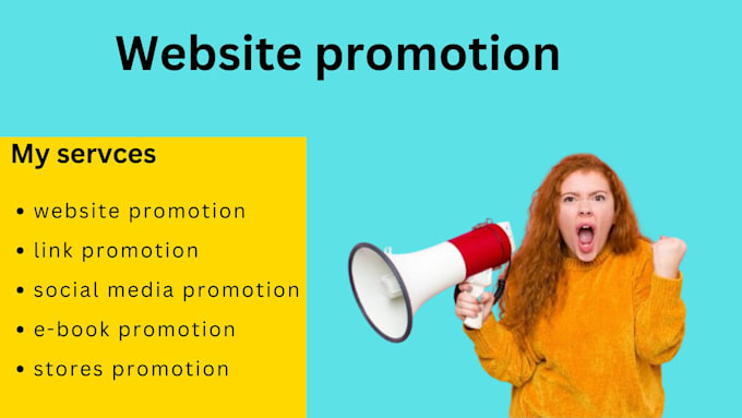 Gig Preview - Promote your website, business online store amazon product or any link