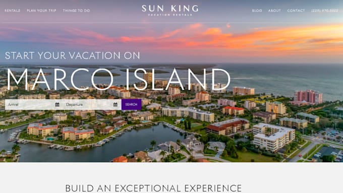 Gig Preview - Create booking website, vacation rental website, wordpress website, wix website