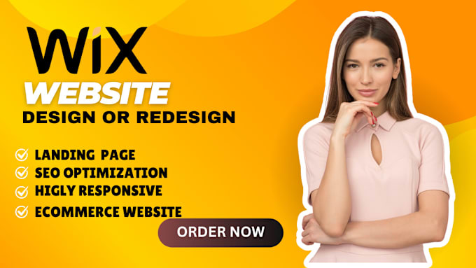 Gig Preview - Wix website redesign wix website design wix redesign website