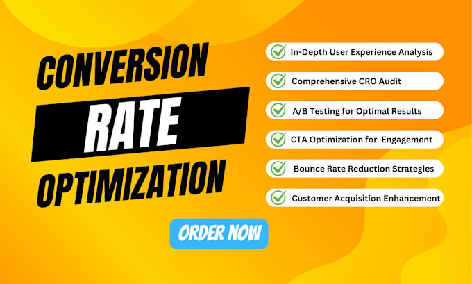 Gig Preview - Increase your conversion rate with a cro audit