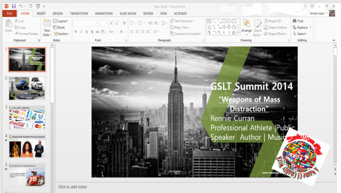 Gig Preview - Create a professional powerpoint presentation