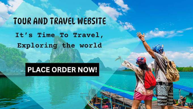 Gig Preview - Do travel agency website, tour, tourism website travel affiliate