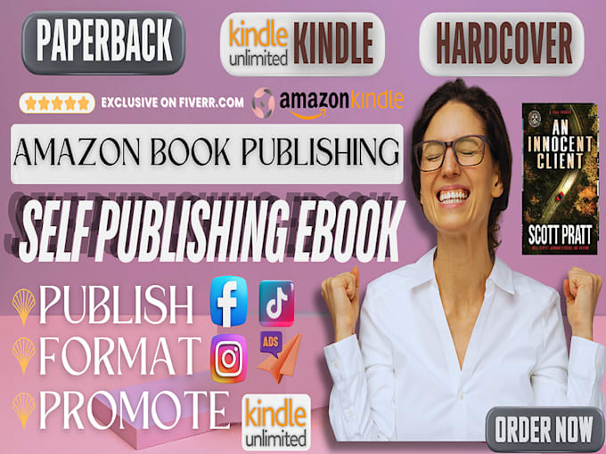 Gig Preview - Publish book on amazon kindle kdp, book formatting, amazon kdp book publishing