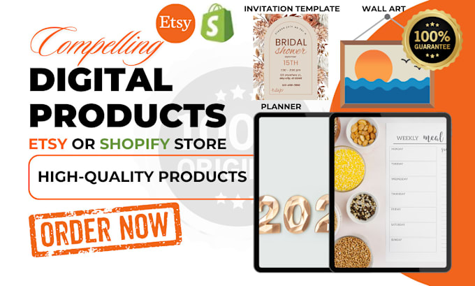 Bestseller - create a compelling etsy digital product with seo etsy digital planner