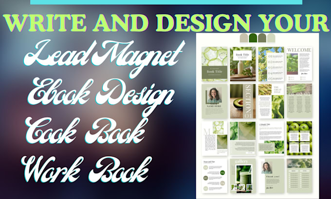 Gig Preview - Create professional PDF lead magnet, brochure design, workbook, ebook design