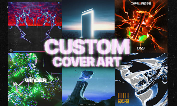 Gig Preview - Create high quality, futuristic cover art for your music