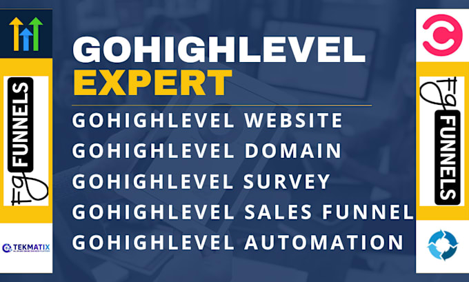 Gig Preview - Go high level workflow, automation ghl sales funnel survey website, domain setup