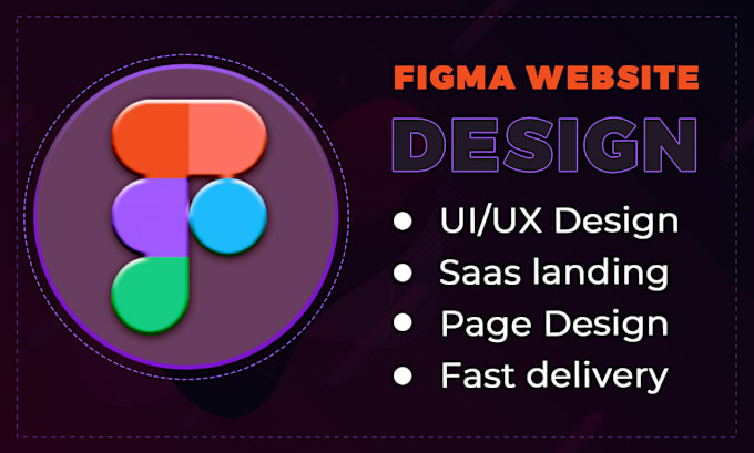 Gig Preview - Design figma website uiux, saas landing page design fast