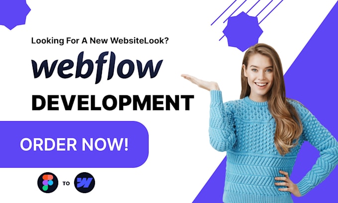 Gig Preview - Design redesign or update your website professionally in webflow