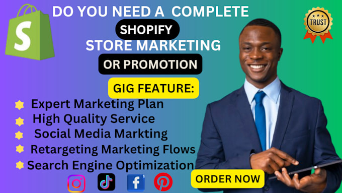 Gig Preview - Boost shopify sales,complete shopify ecommerce marketing