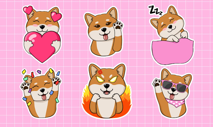 Gig Preview - Create cute illustrations for your stickers