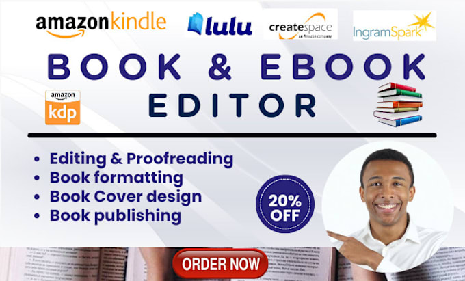 Gig Preview - Do amazon kdp book proofreading developmental editing book formatting copy edit