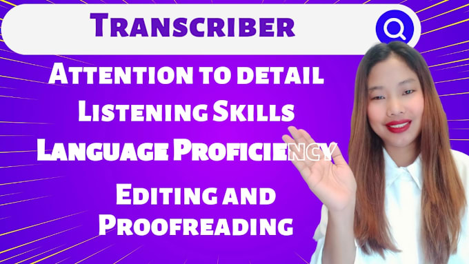 Gig Preview - Be your professional transcriber