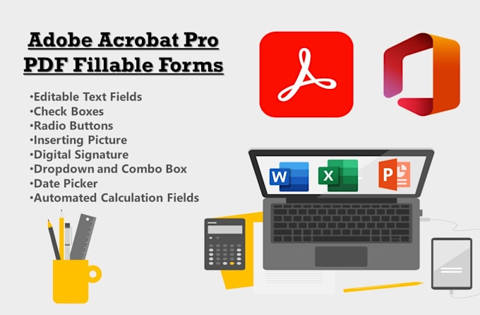 Bestseller - design pdf fillable form in adobe acrobat