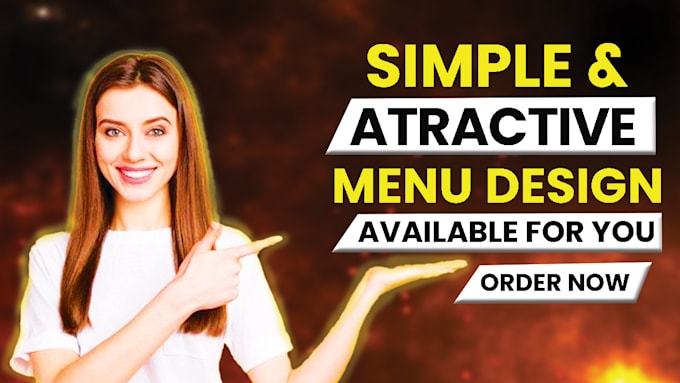 Gig Preview - Create a stunning custom menu design for your restaurant or cafe