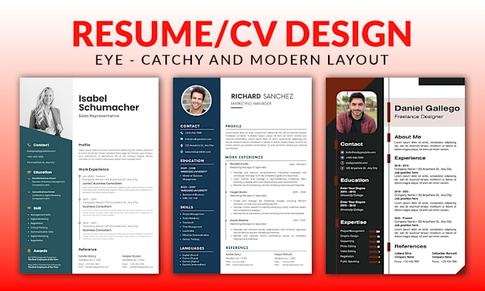 Gig Preview - Make professional CV design and CV writing services