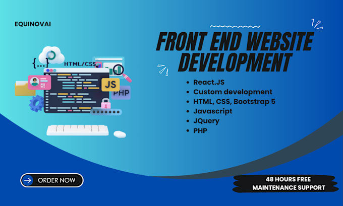 Bestseller - your front end web developer using HTML,CSS, bootstrap,react js, nextjs, jquery