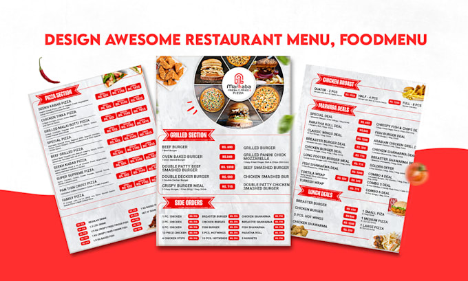 Gig Preview - Design modern restaurant menu, food menu or digital menu