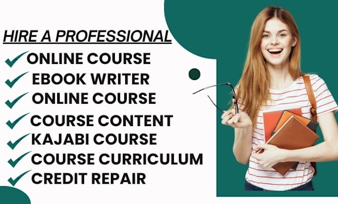 Gig Preview - Create ebook, online course content, course creation on kajabi, teachable, ppt