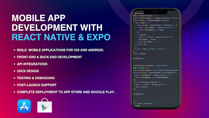 Gig Preview - Do app development for android ios app development as mobile app developer