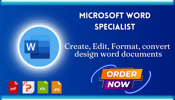 Gig Preview - Format, design, edit, create and fix microsoft word document