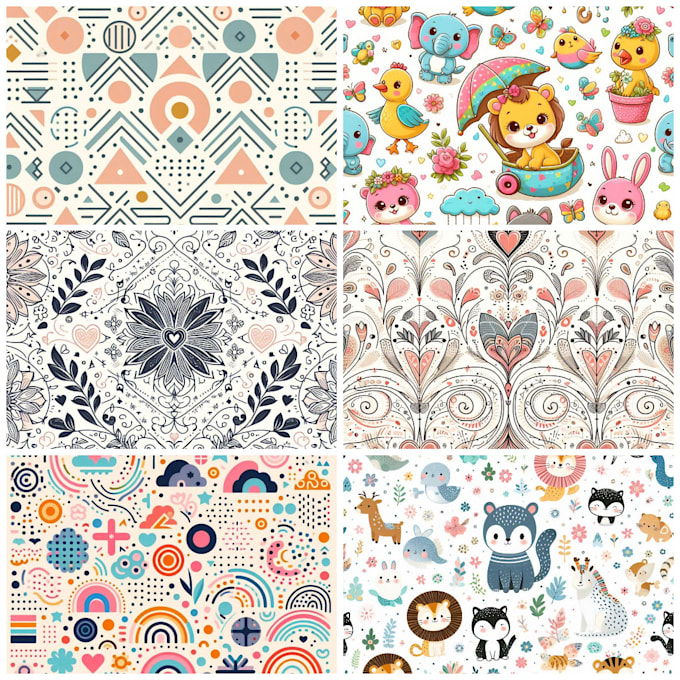 Gig Preview - Design appealing textile patterns for women and kids wear